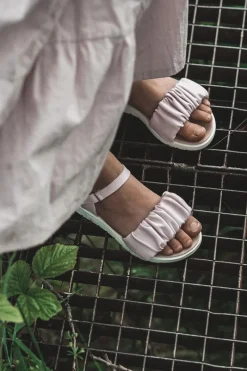 Clearance Dziecięce Sandały Na Rzep Fioletowe Aimy Dzieci Dziewczęce