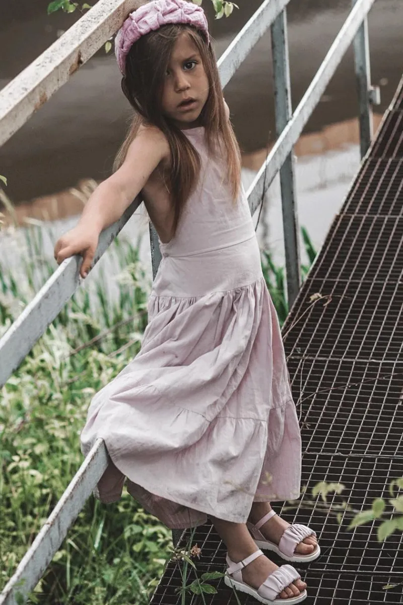 Clearance Dziecięce Sandały Na Rzep Fioletowe Aimy Dzieci Dziewczęce