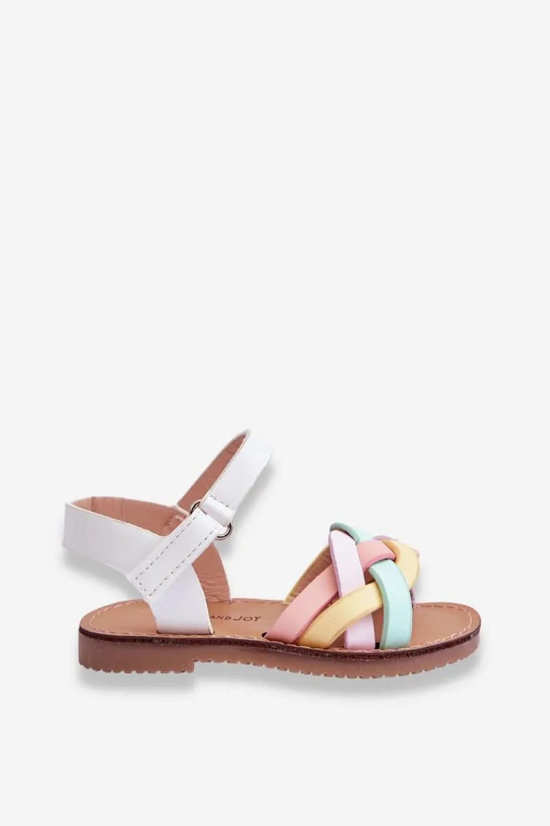 Dziewczęce>Boto Dziecięce Sandały Na Rzep Multikolor Kimmi