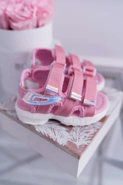 Discount Boto Dziecięce Sandały Na Rzepy Dla Dziewczynki Różowe Kimmi