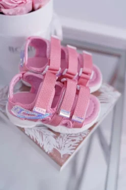 Discount Boto Dziecięce Sandały Na Rzepy Dla Dziewczynki Różowe Kimmi