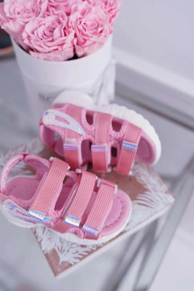 Discount Boto Dziecięce Sandały Na Rzepy Dla Dziewczynki Różowe Kimmi