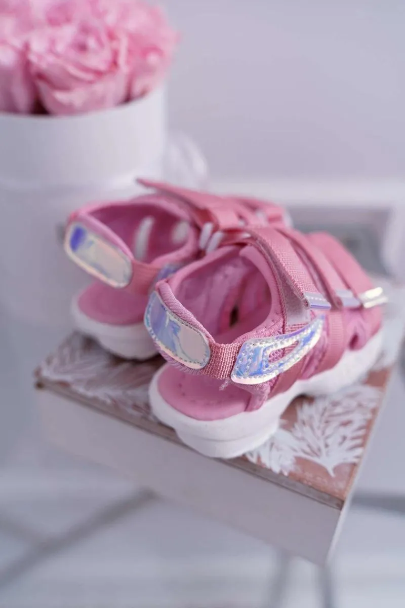 Discount Boto Dziecięce Sandały Na Rzepy Dla Dziewczynki Różowe Kimmi