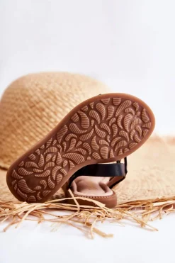 Best Boto Dziecięce Sandały Na Rzepy Czarne Layra