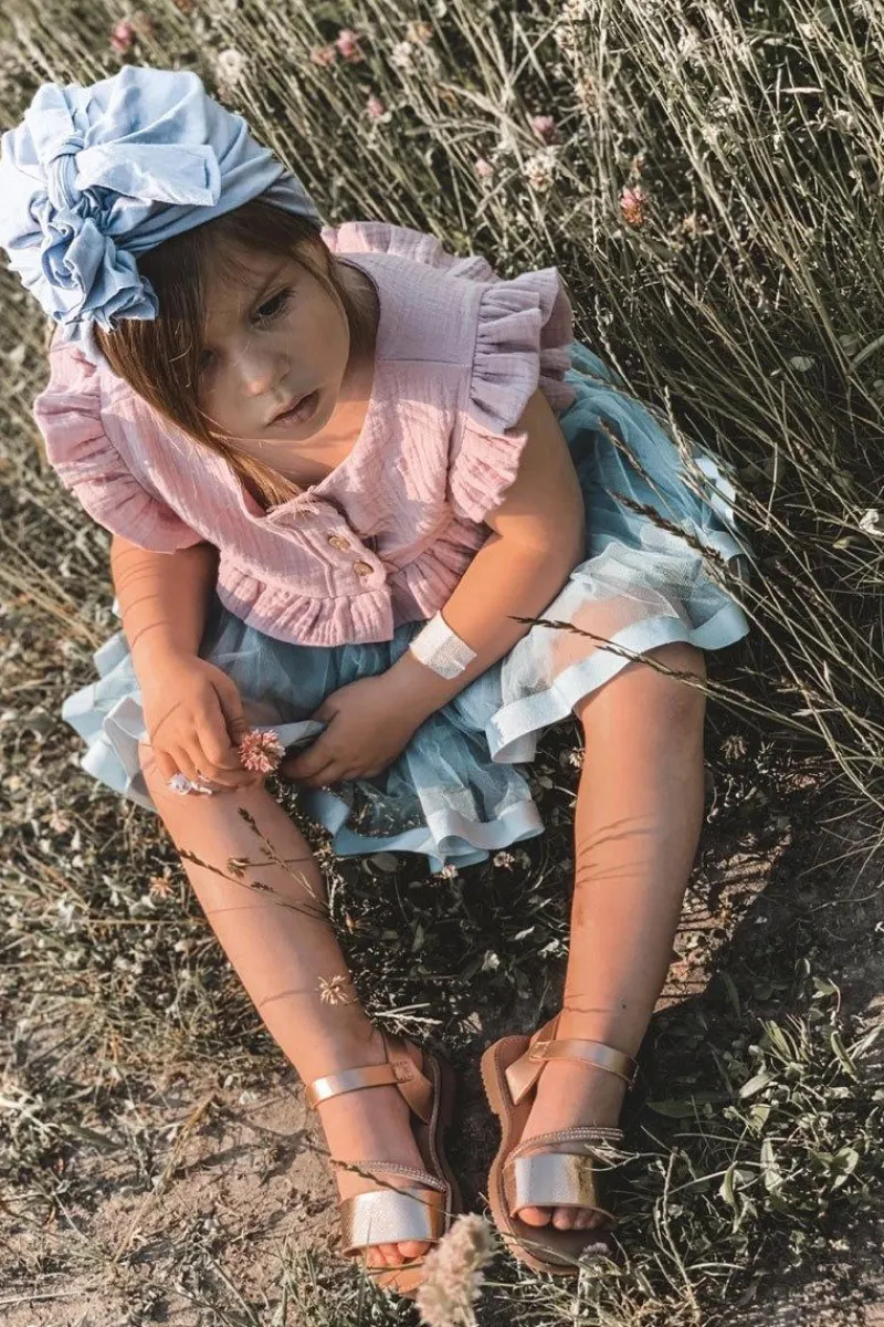 Online Boto Dziecięce Sandały Z Cekinami Różowe Złoto Blake