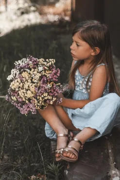 Online Boto Dziecięce Sandały Z Paseczkami Różowe Złoto Isla Złoty