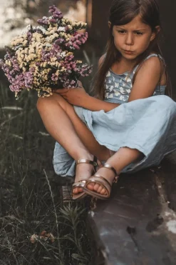 Online Boto Dziecięce Sandały Z Paseczkami Różowe Złoto Isla Złoty