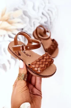 Clearance Dziecięce Sandały Z Plecionką Camel Bailly Dzieci Dziewczęce