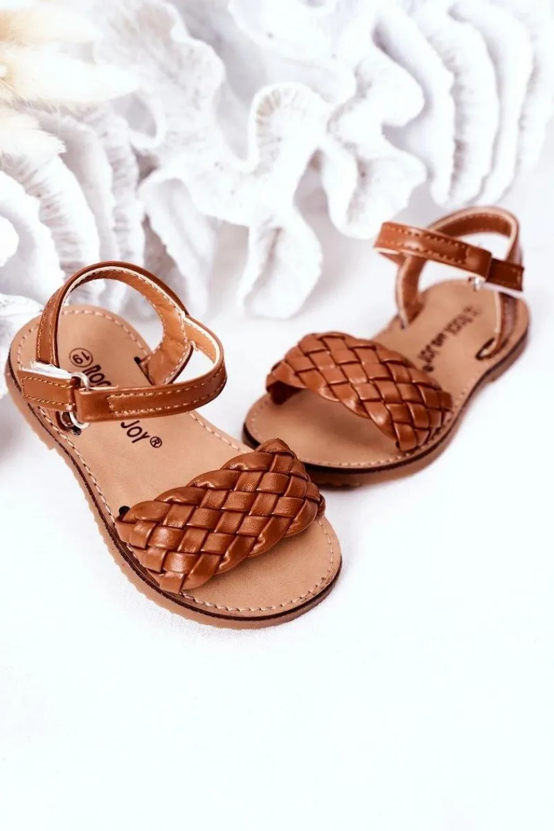 Clearance Dziecięce Sandały Z Plecionką Camel Bailly Dzieci Dziewczęce