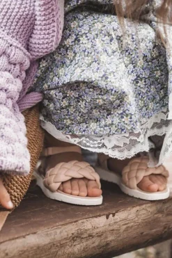 Online Boto Dziecięce Sandały Z Plecionką Różowe Adella