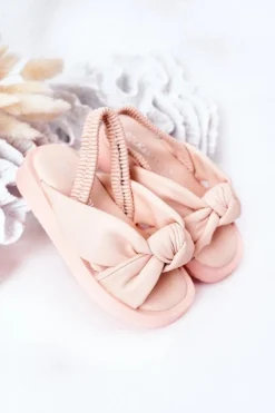 Dziewczęce>Boto Dziecięce Sandały Ze Ściągaczem Różowe Bubble Gum