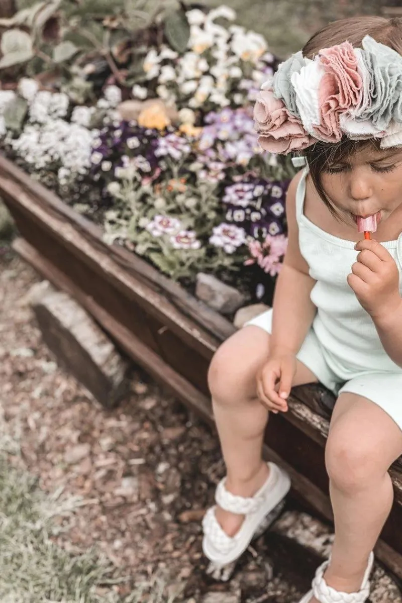 Dziecięce Sandały Ze Ściągaczem Beżowe Cutie-Pie Dzieci Dziewczęce