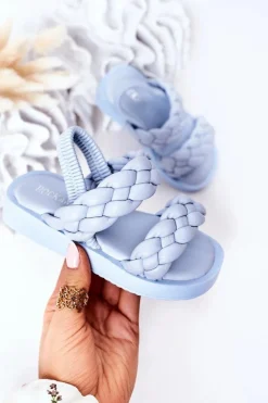 Outlet Dziecięce Sandały Ze Ściągaczem Błękitne Cutie-Pie Dzieci Dziewczęce