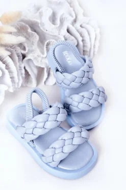 Outlet Dziecięce Sandały Ze Ściągaczem Błękitne Cutie-Pie Dzieci Dziewczęce