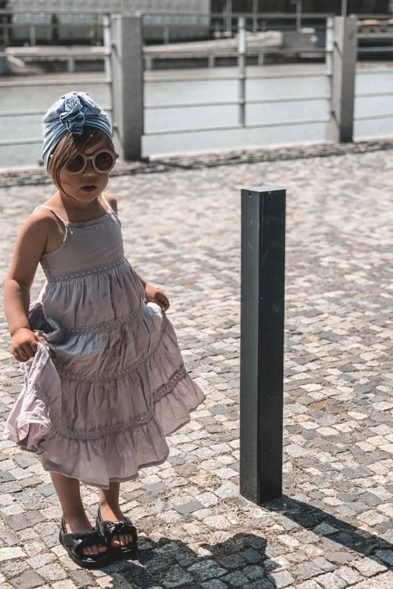 Boto Dziecięce Sandały Ze Ściągaczem Czarne Bubble Gum