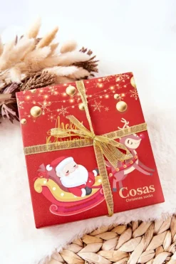 Discount Dziecięce Skarpetki Mix Świąteczny Zestaw 4 Pary Skarpetki|Skarpetki