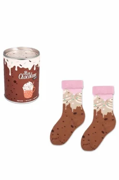 Outlet ZOOKSY/RAINBOW SOCKS Dziecięce Skarpetki Zooksy Frotte Warm Winter Hot Chocolate