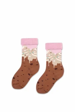 Outlet ZOOKSY/RAINBOW SOCKS Dziecięce Skarpetki Zooksy Frotte Warm Winter Hot Chocolate