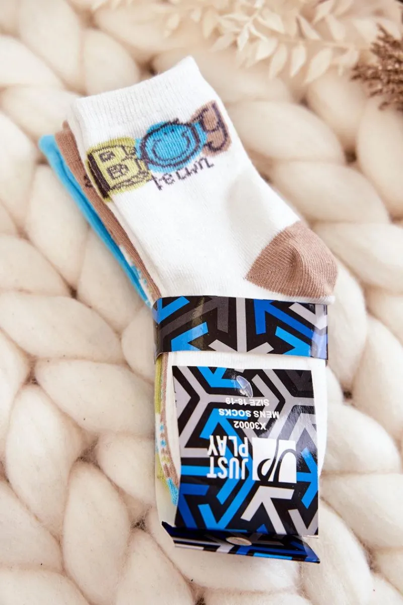 Skarpetki|Skarpetki>Just Play Dziecięce Skarpety Bawełniane We Wzory 5-Pak Multikolor