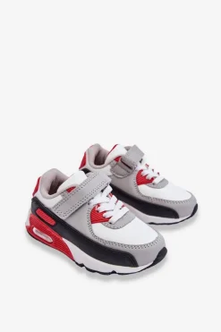 Discount Dziecięce Skórzane Buty Sportowe Na Platformie Biało-Czerwone Lori Dzieci Chłopięce|Dziewczęce