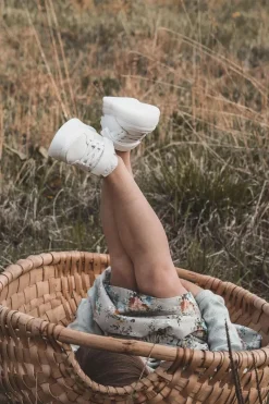 New Boto Dziecięce Skórzane Buty Sportowe Na Rzep Białe Angel