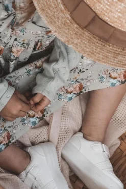 New Boto Dziecięce Skórzane Buty Sportowe Na Rzep Białe Angel