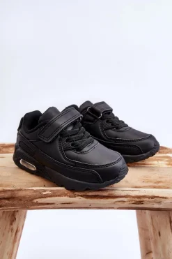 Clearance Boto Dziecięce Skórzane Buty Sportowe Na Platformie Czarne Lori Czarny