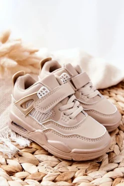 Chłopięce|Dziewczęce>Boto Dziecięce Skórzane Sportowe Buty Beżowe Marisa