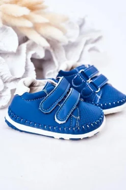 Chłopięce></noscript>Boto Dziecięce Skórzane Sportowe Buty Niebieskie Billie