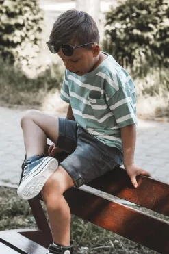 Discount Dziecięce Skórzane Trampki Na Rzep Czarne Bruni Dzieci Dziewczęce|Chłopięce