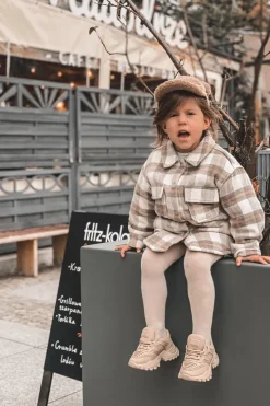 Sale Dziecięce Sneakersy Beżowe Freak Out Dzieci Dziewczęce