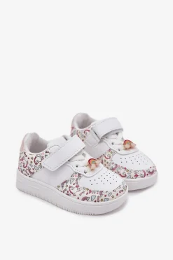 Best Boto Dziecięce Sneakersy Buty Sportowe Jednorożce Białe Thalia Biały