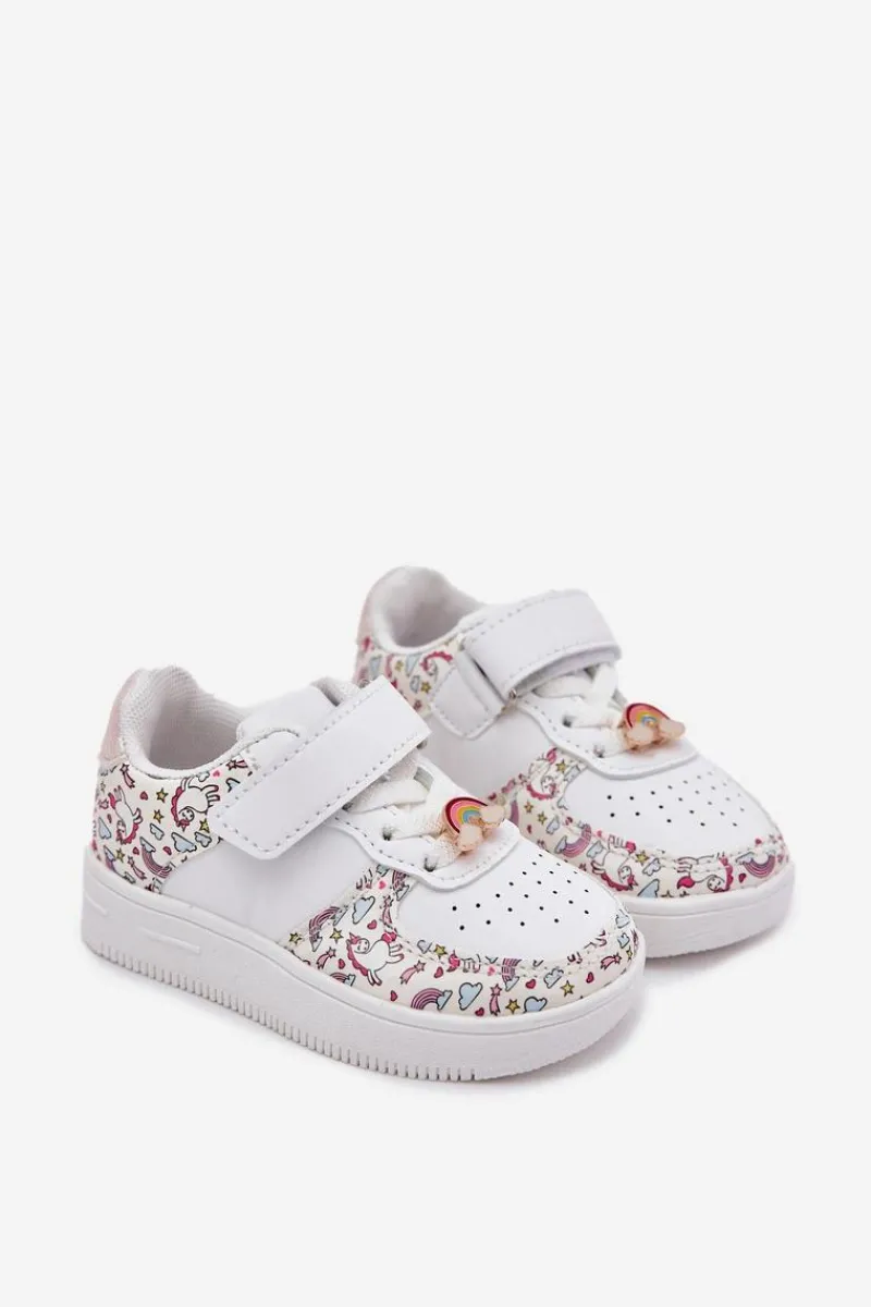 Best Boto Dziecięce Sneakersy Buty Sportowe Jednorożce Białe Thalia Biały