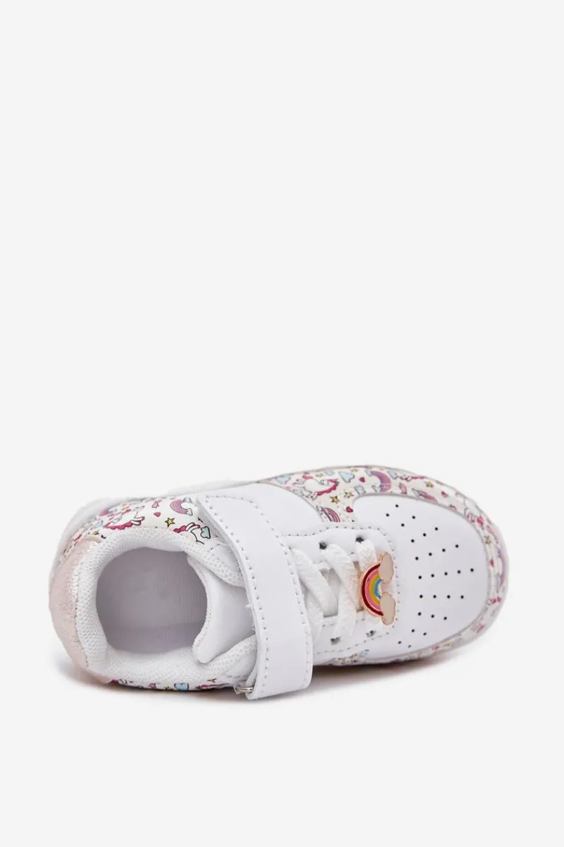 Best Boto Dziecięce Sneakersy Buty Sportowe Jednorożce Białe Thalia Biały