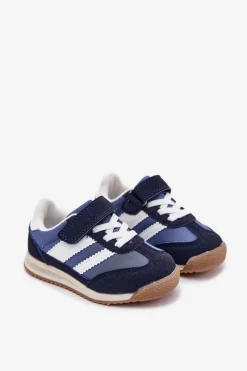 Chłopięce|Dziewczęce></noscript>Boto Dziecięce Sneakersy Buty Sportowe Na Rzep Granatowe Viona Niebieski