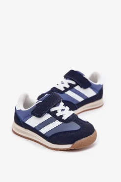 Chłopięce|Dziewczęce></noscript>Boto Dziecięce Sneakersy Buty Sportowe Na Rzep Granatowe Viona Niebieski