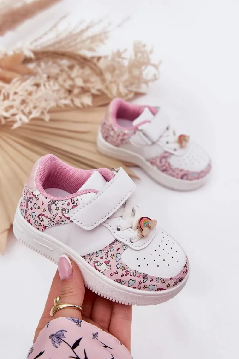 Hot Dziecięce Sneakersy Buty Sportowe Jednorożce Różowe Thalia Dzieci Dziewczęce|Back To School