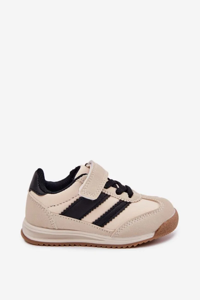 Hot Dziecięce Sneakersy Buty Sportowe Na Rzep Beżowe Viona Dzieci Chłopięce|Dziewczęce