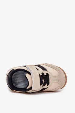 Hot Dziecięce Sneakersy Buty Sportowe Na Rzep Beżowe Viona Dzieci Chłopięce|Dziewczęce