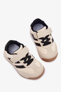 Hot Dziecięce Sneakersy Buty Sportowe Na Rzep Beżowe Viona Dzieci Chłopięce|Dziewczęce