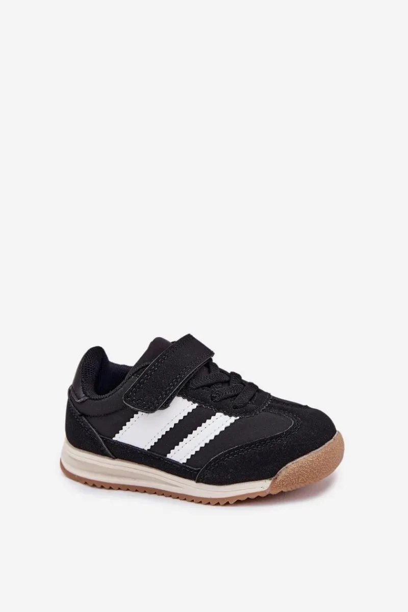 New Boto Dziecięce Sneakersy Buty Sportowe Na Rzep Czarne Viona Czarny