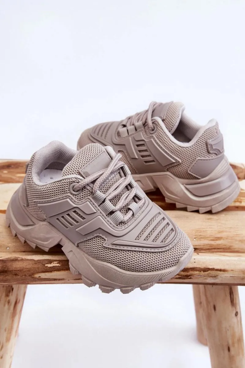 Boto Dziecięce Sneakersy Szare Freak Out