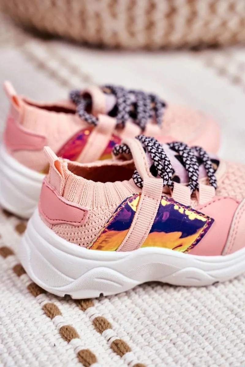 Dziewczęce>Boto Dziecięce Sportowe Buty Różowe Velma