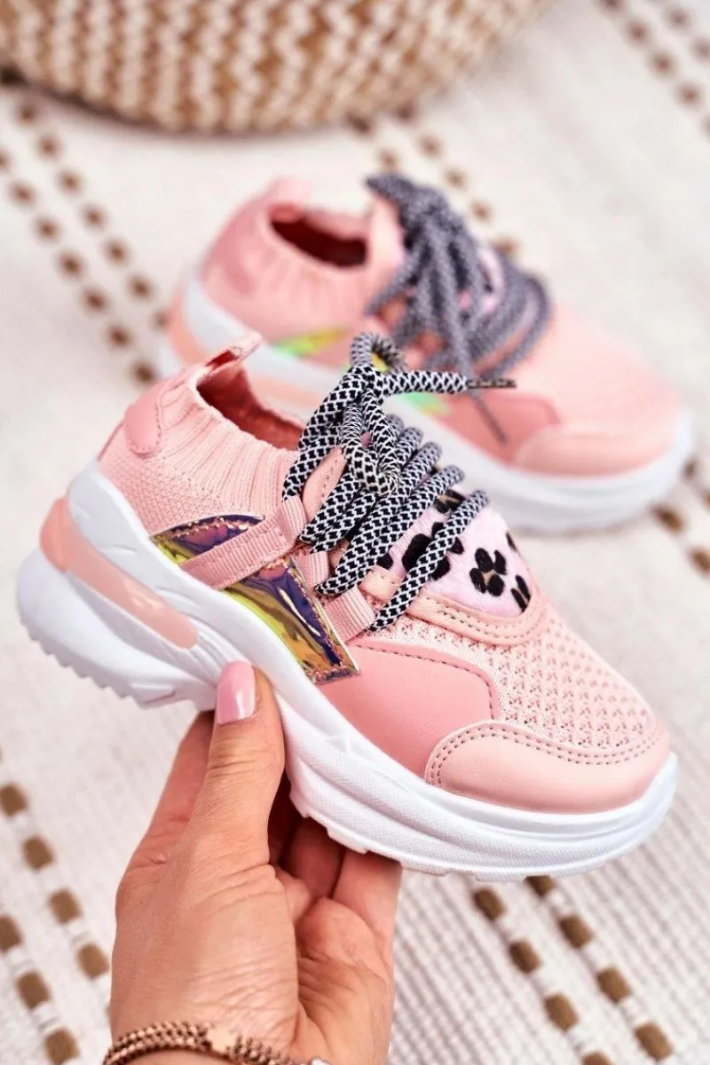 Dziewczęce>Boto Dziecięce Sportowe Buty Różowe Velma