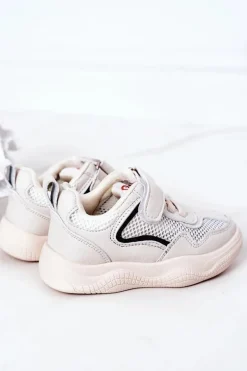 New Dziecięce Sportowe Buty Sneakersy Beżowe Fun Dzieci Chłopięce|Dziewczęce