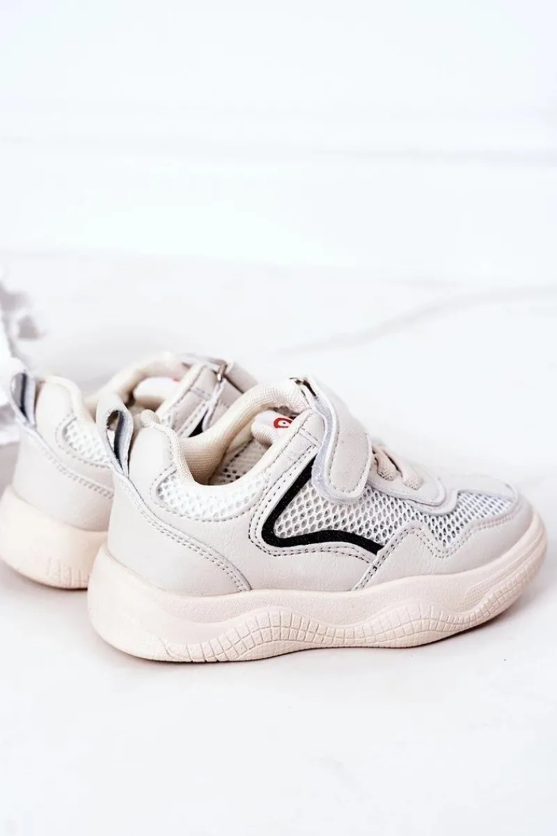 New Dziecięce Sportowe Buty Sneakersy Beżowe Fun Dzieci Chłopięce|Dziewczęce