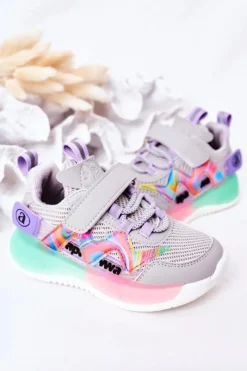 Clearance Boto Dziecięce Sportowe Buty Sneakersy Szare Jump Jump