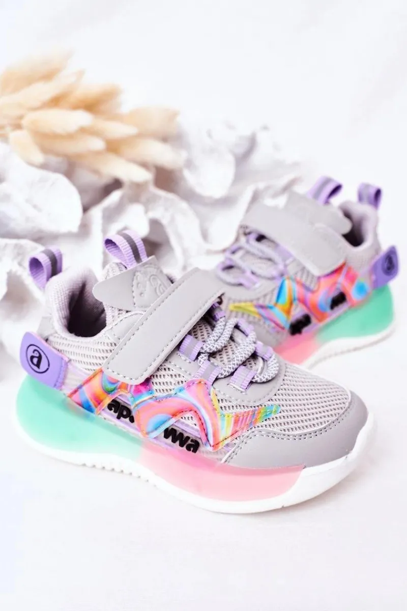 Clearance Boto Dziecięce Sportowe Buty Sneakersy Szare Jump Jump