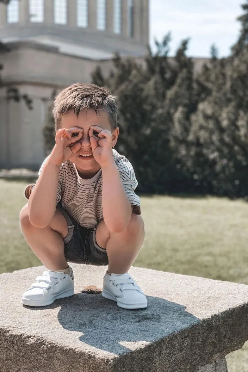 Chłopięce|Dziewczęce>Boto Dziecięce Sportowe Buty Sneakersy Biało-Czarne Bilbo