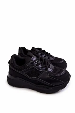 Online Boto Dziecięce Sportowe Buty Sneakersy Czarne Kizzie